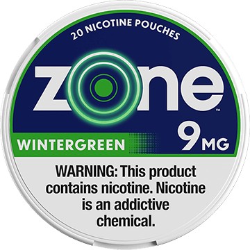 ZONE 9MG WINTERGREEN 5CN
