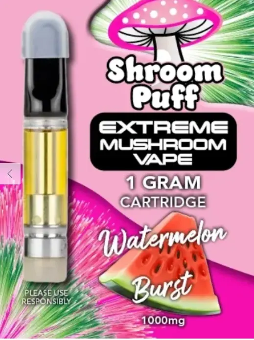 SHROOM PUFF VAPE 1G CARTRIDGE WATERMELON 