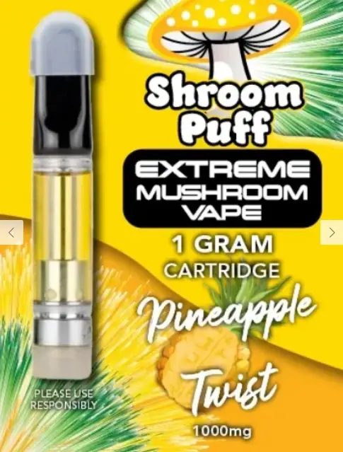  SHROOM PUFF VAPE 1G CARTRIDGE PINEAPPLE 