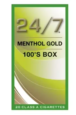 24/7 MENTHOL GOLD 100 BOX