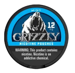 GRIZZLY NIC PCH 12MG MINT 5CT