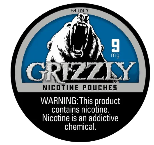 GRIZZLY NIC PCH 9MG MINT 5CT