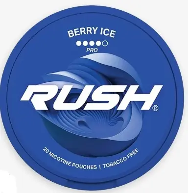 RUSH POUCH 6MG BERRY ICE 5CAN