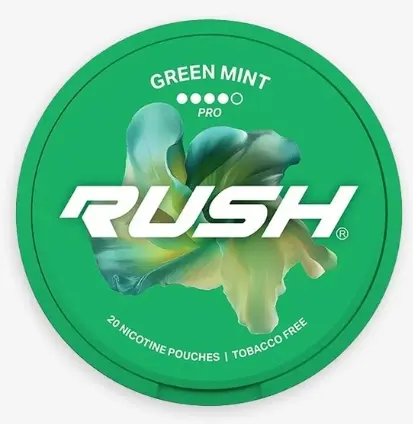 [649964319362] RUSH POUCH 6MG GREEN MINT 5CAN