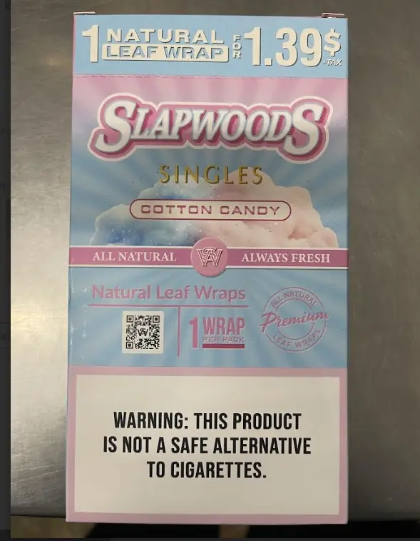 SLAPWOODS 20/1 COTTON CANDY $1.39/PK