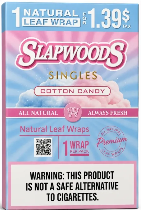 [784668242292] SLAPWOODS 20/1 COTTON CANDY $1.39/PK