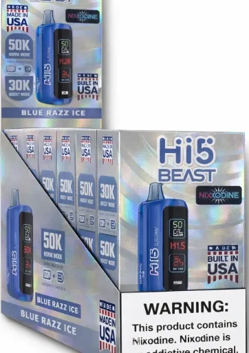 2-Hi5 BEAST KIT BLUE RAZZ ICE 6CT