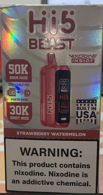 [987359855416] 2-Hi5 BEAST KIT STRAWBERRY WATERMELON  6CT