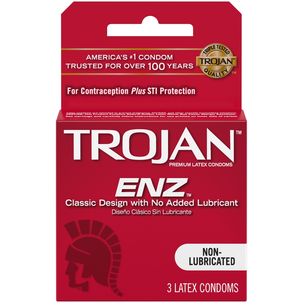 TROJAN ENZ NON-LUB 6/3CT