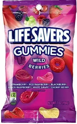 LIFESAVERS GUMMIES WILD BERRIES 7OZ