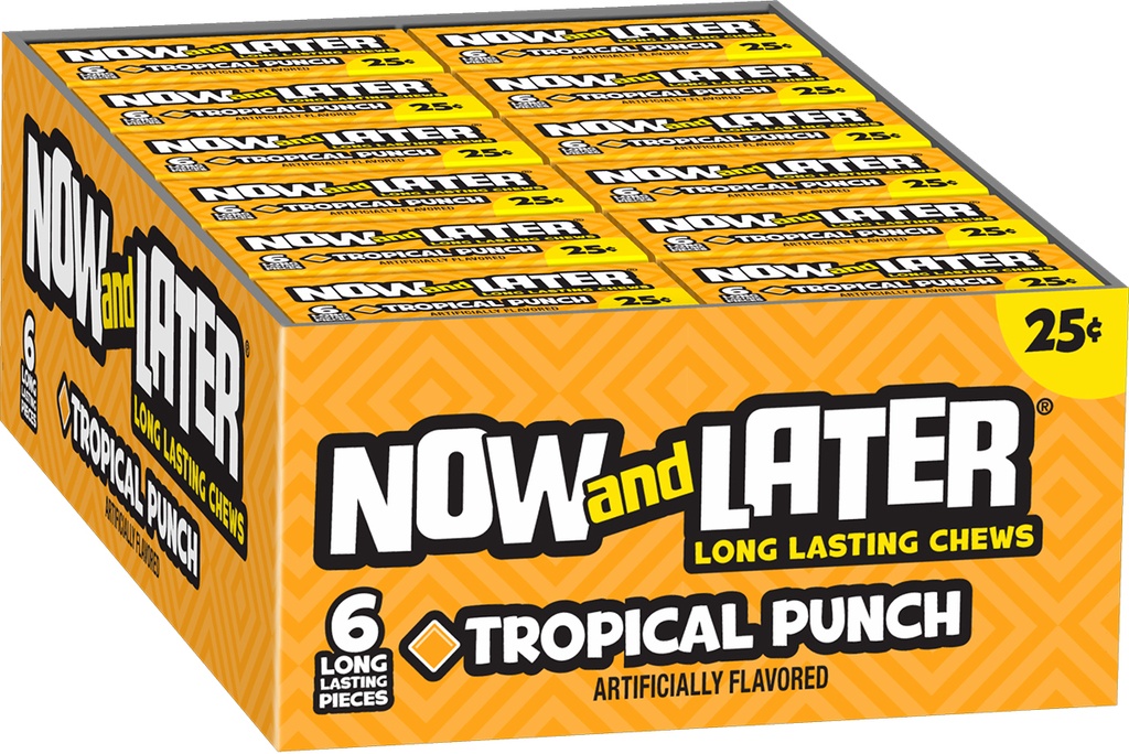 [093922521050] NOW AND LATER TROPICAL PUNCH 24CT