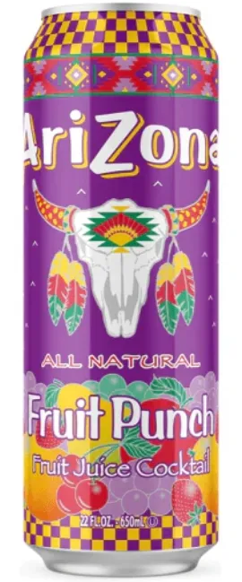 [613008718763] ARIZONA FRUIT PUNCH 24/22oZ