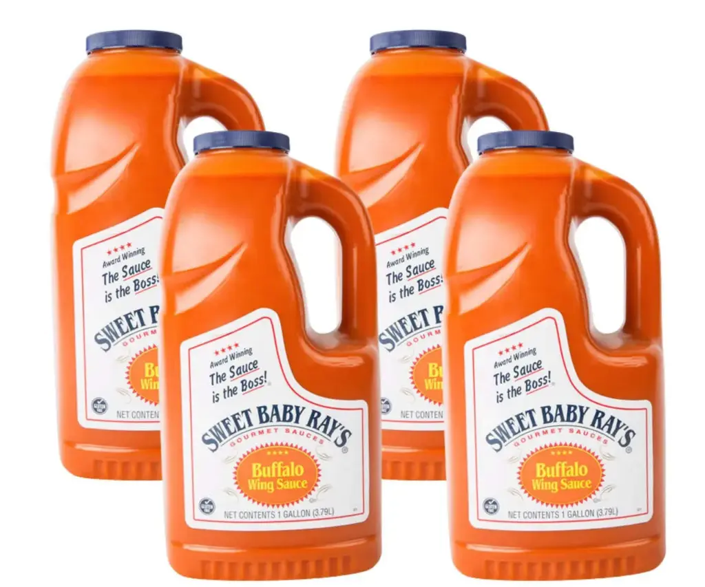 [01100134095164821124072910211] Sweet Baby Ray's 1 Gallon Buffalo Wing Sauce - 4/Case