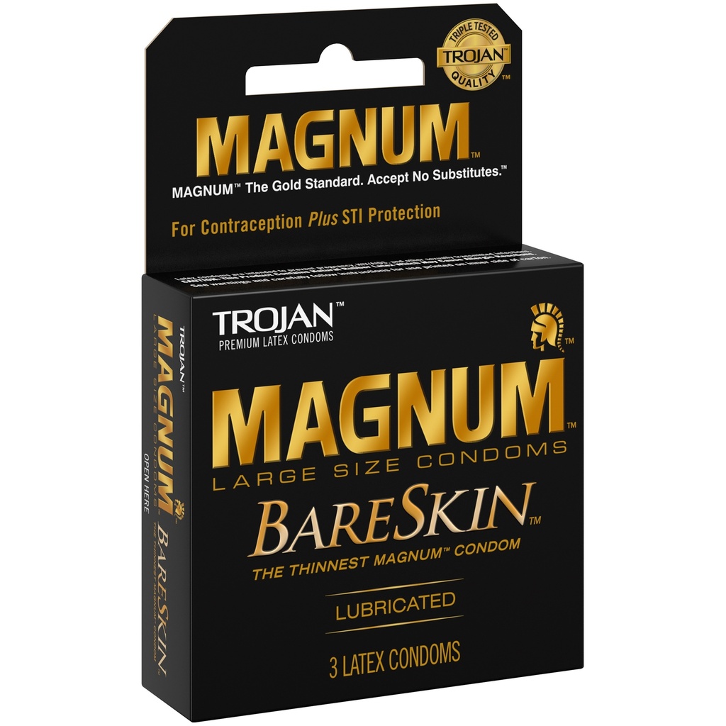 TROJAN MAGNUM BARE SKIN 6/3PK