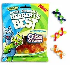 [30813805990091] Herbert's Best Criss Crawlers Peg Bag 12 ct, 3.5 oz