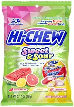 [10851681008123] Hi-Chew Candy Bags Sweet & Sour 6 ct, 3oz