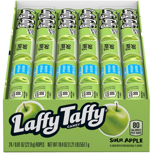[079200369675] Laffy Taffy Ropes 24 CT. Sour Apple