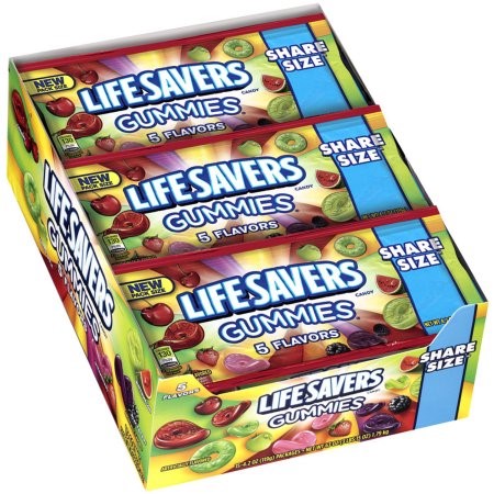 [022000014641] LIFESAVER GUMMI 5 FLAVOUR 15CT/4.20OZ