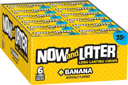 [093922521074] NOW AND LATER BANANA 24 CT.