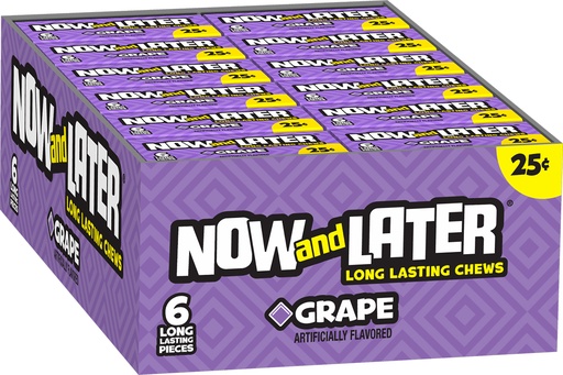 [093922521104] NOW AND LATER GRAPE 24CT