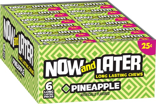 [093922521067] NOW AND LATER PINEAPPLE 24CT