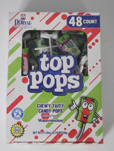 [029126227207] Top pops 48 CT. Watermelon