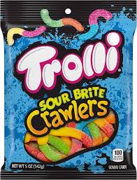 [10041420080859] Trolli Candy Hook Bag BG Gummy Worms 8 ct, 6 oz