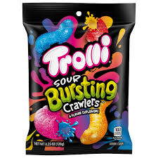 [10041420065771] Trolli Candy Hook Bag Bursting Crawlers 12 ct, 4.25 oz