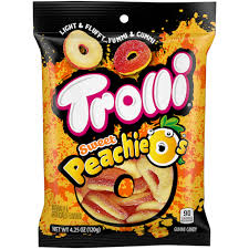 [10020709002539] Trolli Candy Hook Bag Peachie 12 ct, 4.25 oz