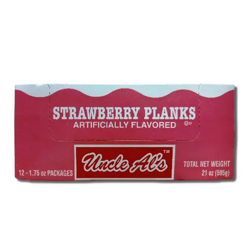 [688149210315] Uncle Al's Strawberry Planks 12-1.75 oz