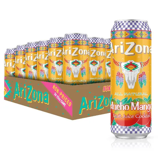 [613008735418] Arizona Mucho Mango 22 oz, 24 pk.