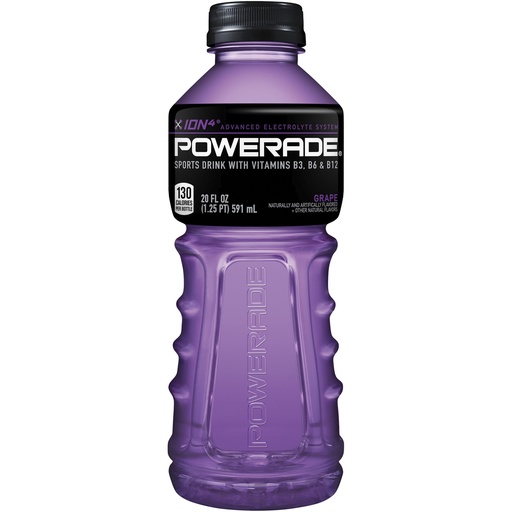 [049000045260] Powerade Grape 20 oz, 24 pk.