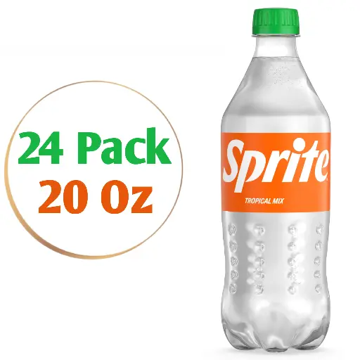 [049000068696] Sprite Tropical Mix 20 oz, 24 pk.