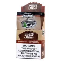 [644536289074] Blunt Wrap Honey Cognac Natural Leaf Wrap 10 ct.