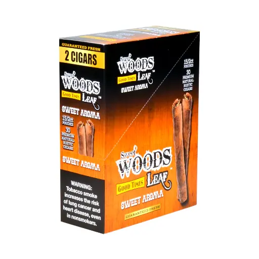 [842426154956] Good Times Leaf Wood 2/1.49 Sweet Aroma 15 ct. 