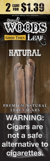 [842426161787] Good Times Leaf Wood 2/1.49 Natural 15 ct. 