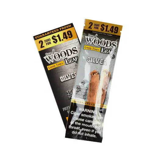 [842426161732] Good Times Leaf Wood 2/1.49 Silver 15 ct. 