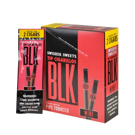 [025900237684] SWISHER BLK 15/2PK WINE