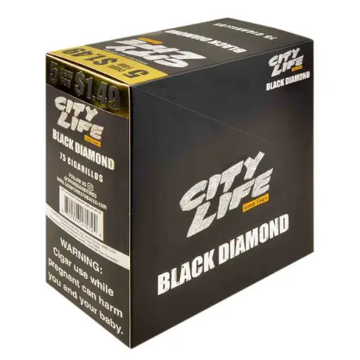 [842426171724] CITY LIFE BLACK DIAMOND $1.49 15/5PK