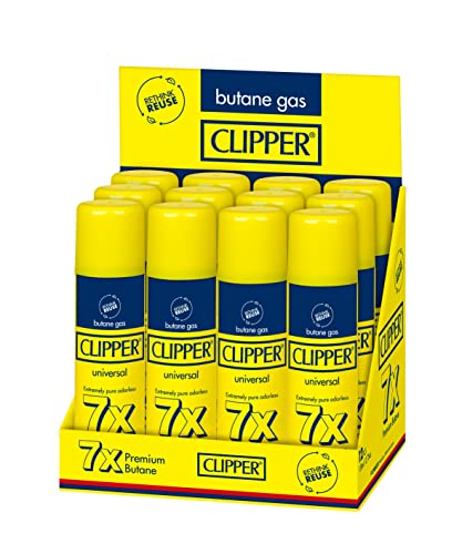[091585010102] Clipper Lighter Butane Gas 138ml 12 pk