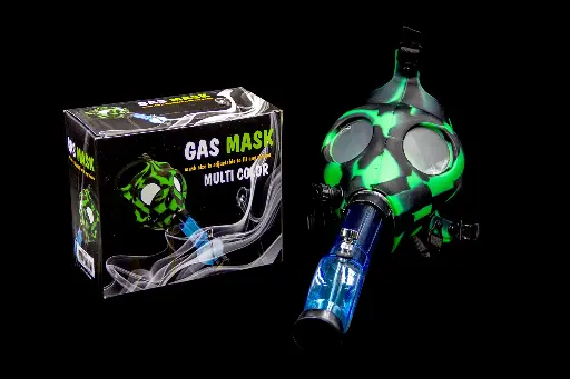 [036882101627] Gas Mask w/ Acrylic Bottle - MULTI COLOR