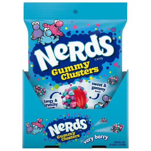 [10079200060678] Nerd Gummy Clusters Very Berry 5 oz, 12 ct. 
