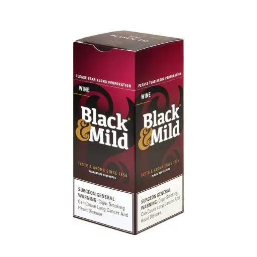 [070137105237] BLACK & MILD WINE PLASTIC TIP 25CT/UP