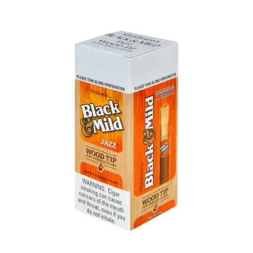 [070137511229] Black & Mild Cigar Jazz Wood Tip 25 ct. 