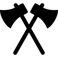 [842873034849] Throwing Axe 8" With Nylon Sheath Black 