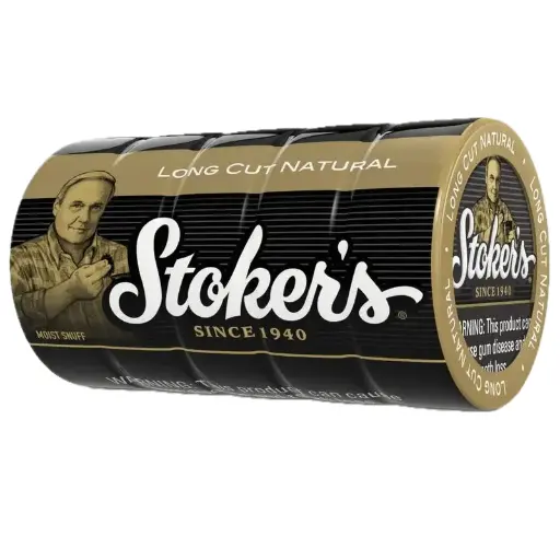 [799953309277] Stokers Long Cut Natural 5-Can pk.