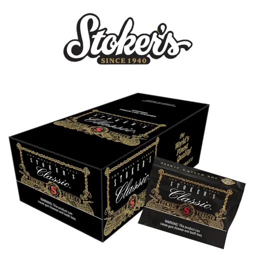 [799953001324] Stokers Classic Chewing Tobacco 3 oz 12 pk. 