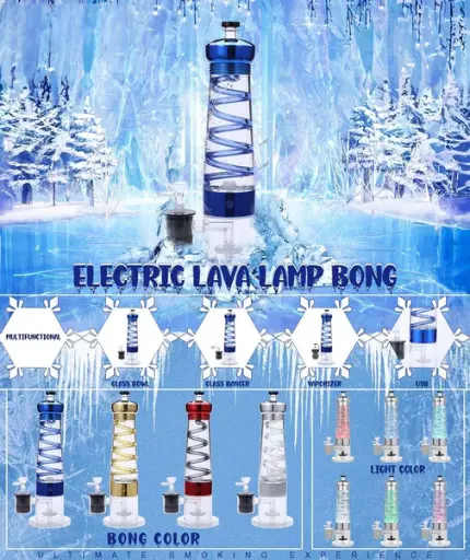 [ELB4571] Electric Lava Lamp Bong - Assorted Colors
