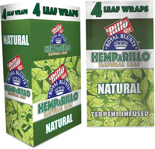 [619682981875] Hemparillo Leaf Wrap Natural 4/25 ct.