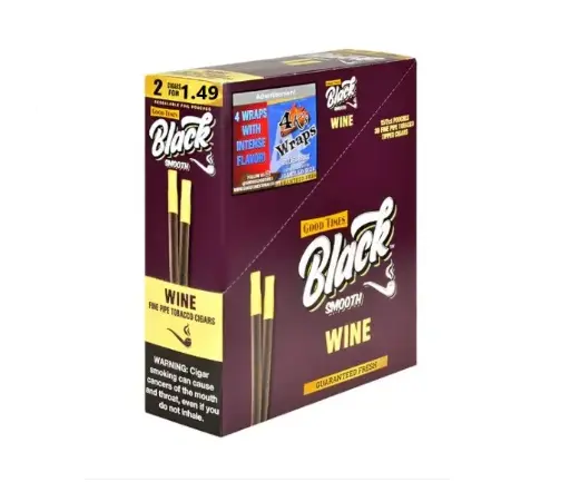 [842426160193] BLACK SMOOTH 2/$1.49 WINE 15CT 